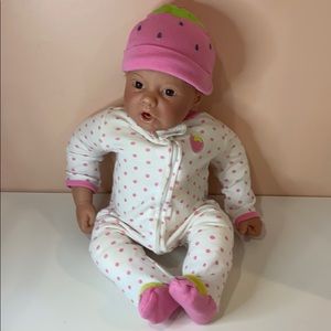 Strawberry onesie newborn
